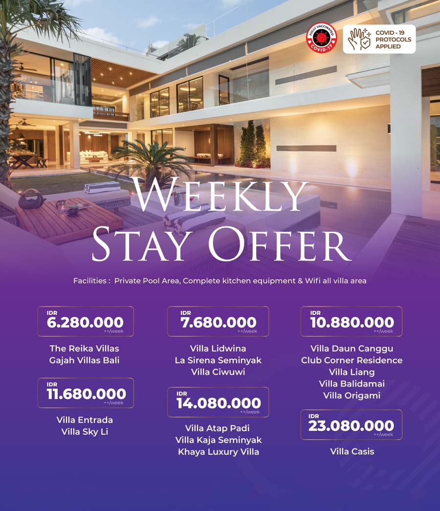 weekly stay offer november package by nagisa bali villa management and marketing 