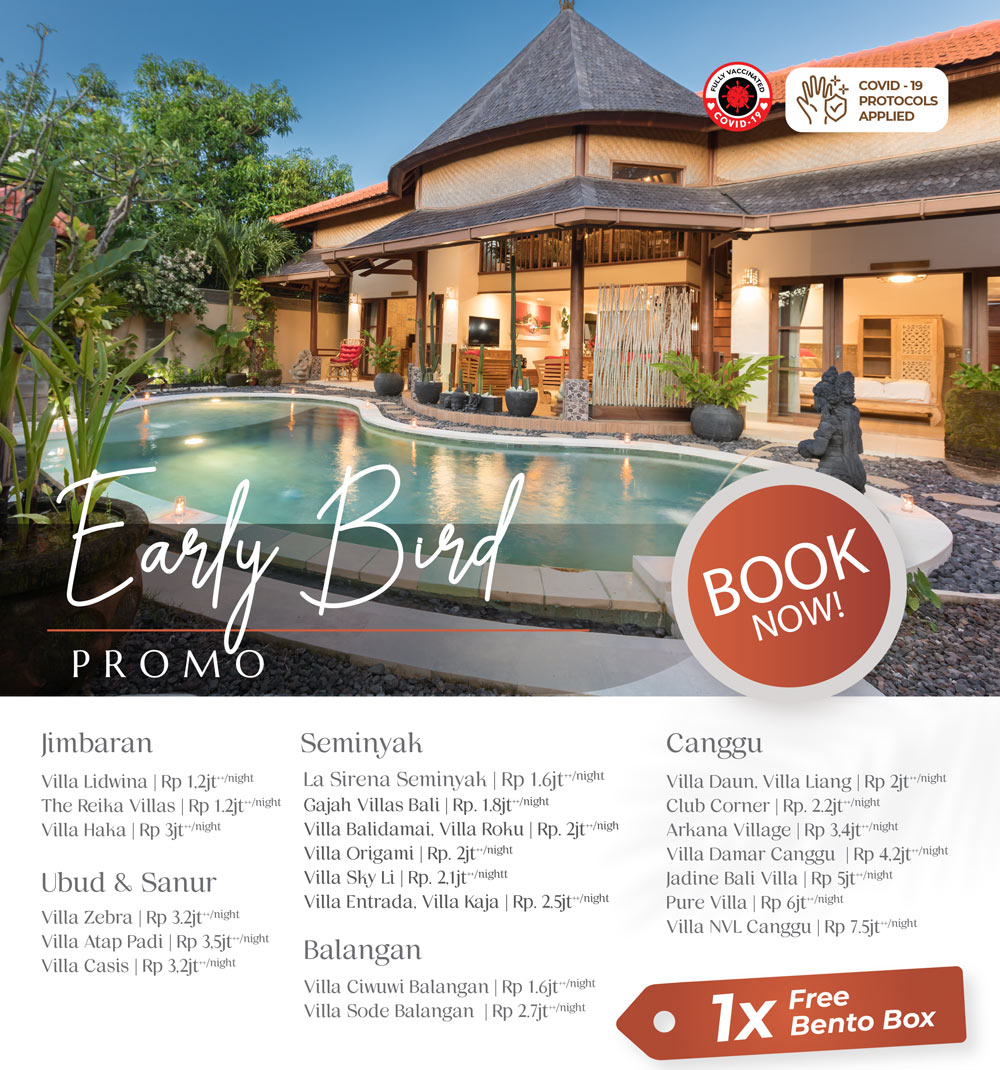 Early bird package by nagisa bali - get many benefits with Nagisa Bali