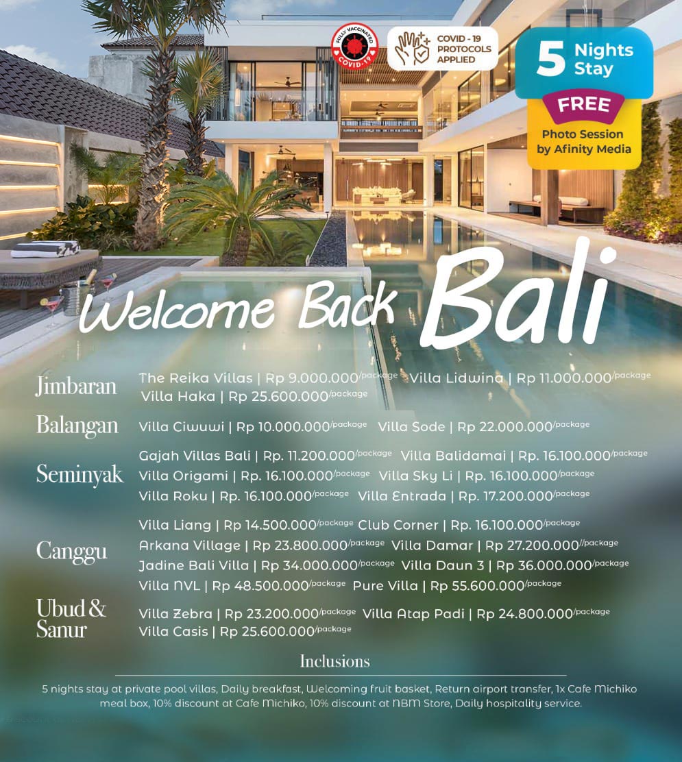 Welcome Bali Villas Package by Nagisa Bali
