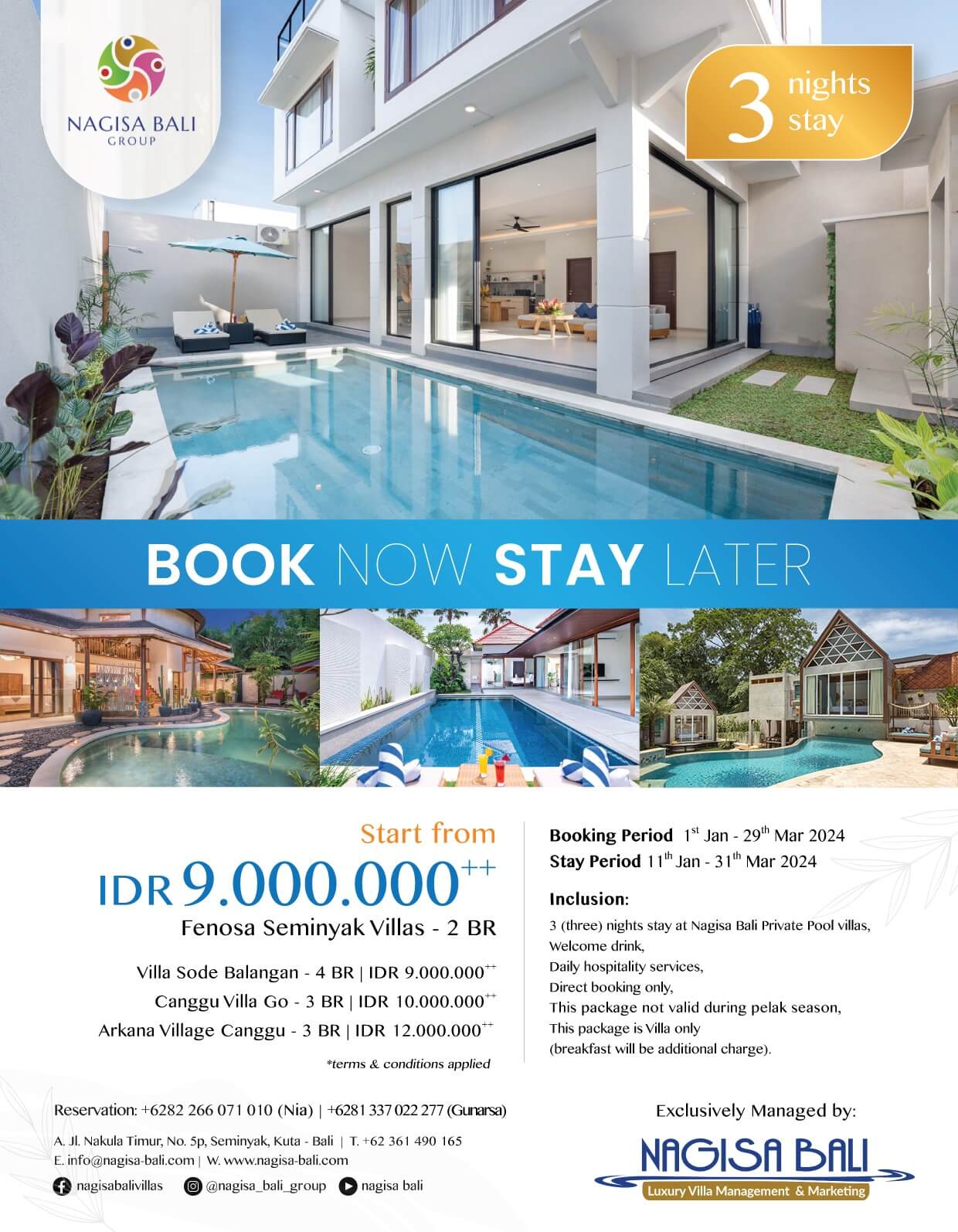 book now stay later